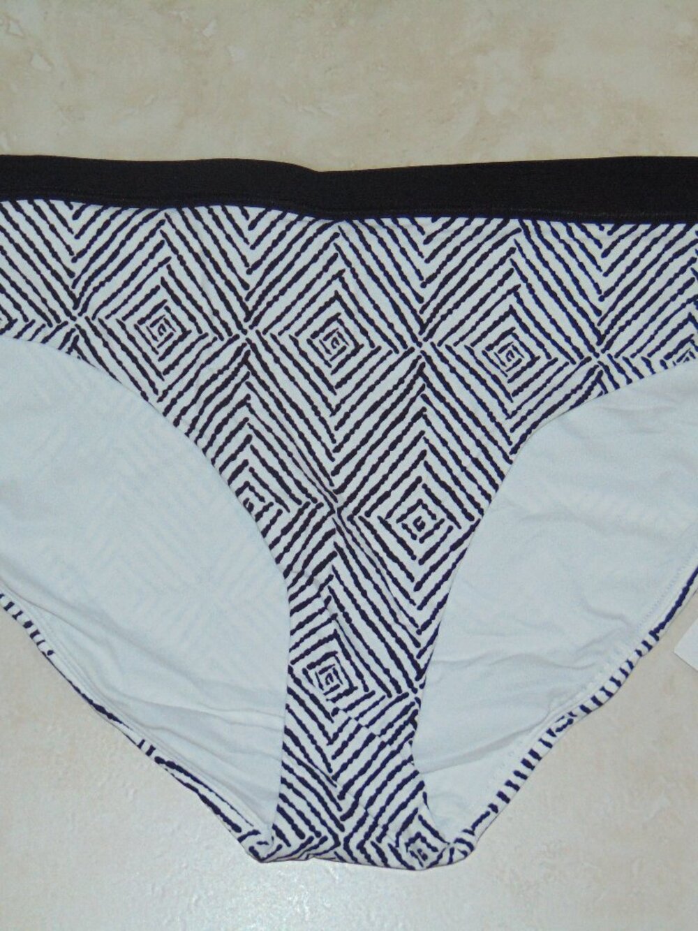 Calia by Carrie Underwood Women Bikini Bottom Swimming XL Wide Banded White